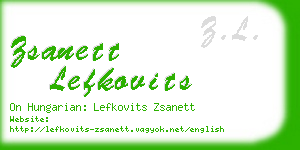 zsanett lefkovits business card